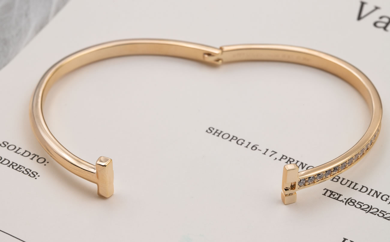 Tiffany Knot Rose Gold Diamond Bracelet (23) - www.newkick.vip